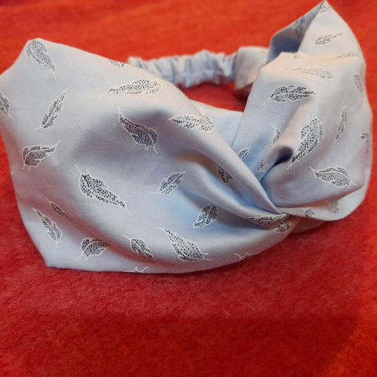 Leafy-sky cotton silk hairband