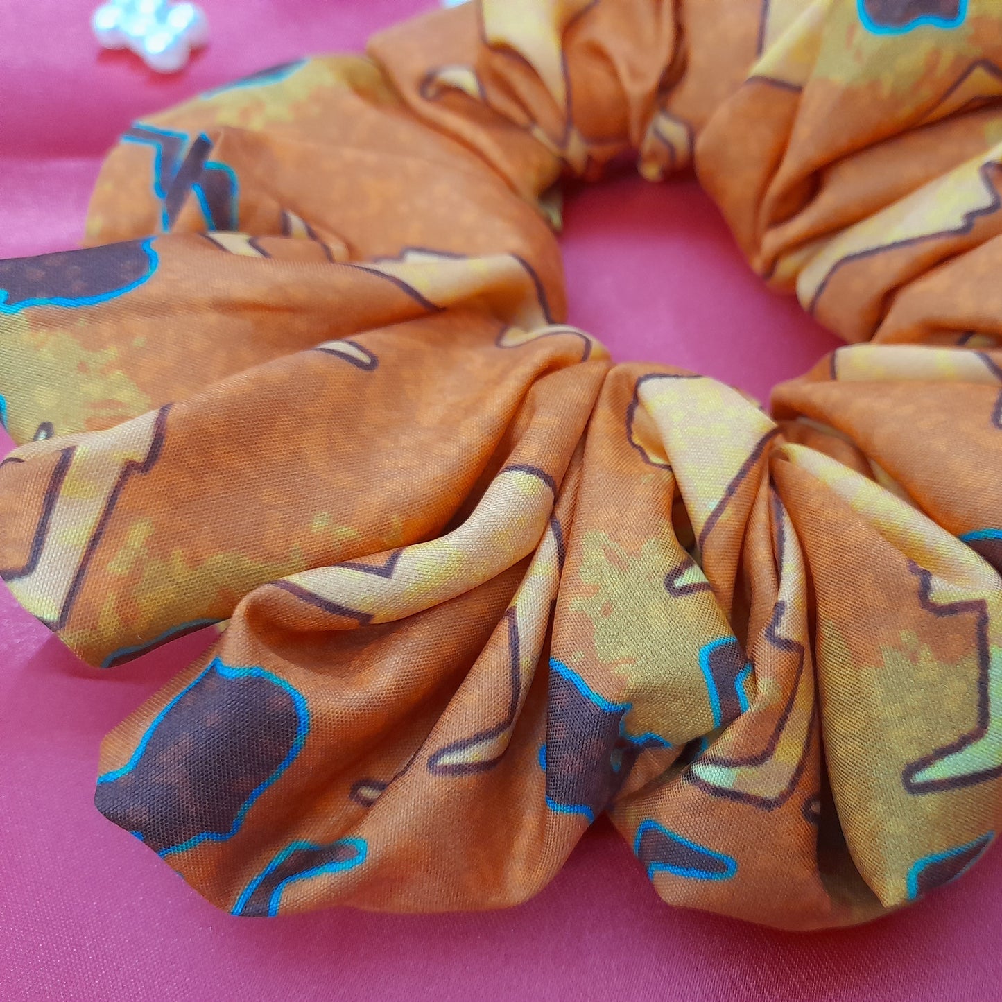 Egyptian crepe scrunchie