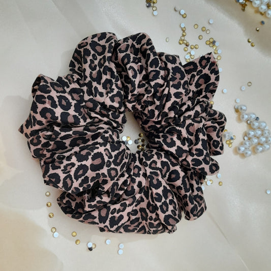 Brown Tiger Scrunchie